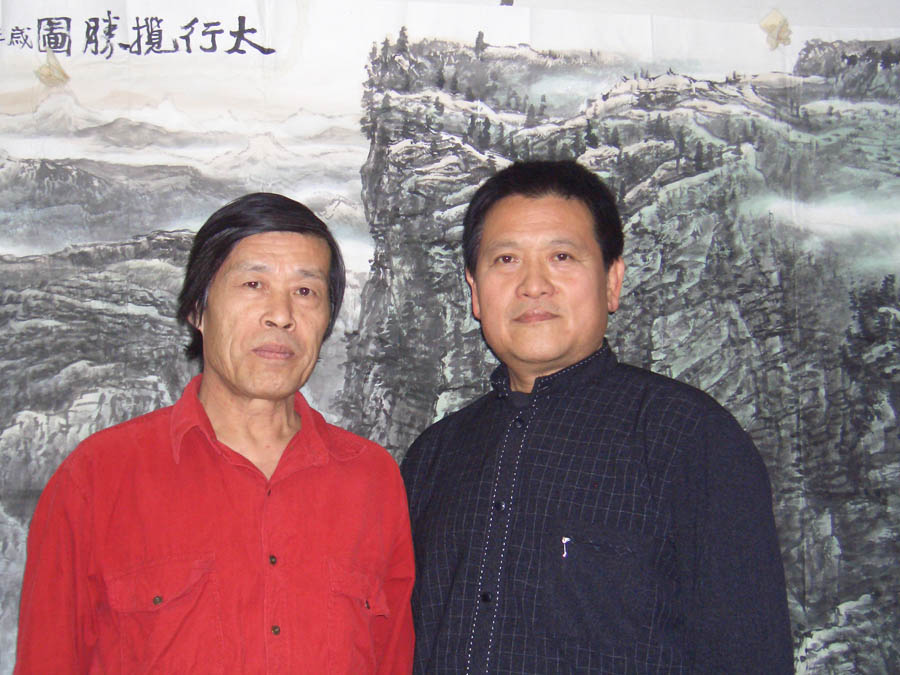 生活照---与北京美协副主席程振国先生在一起